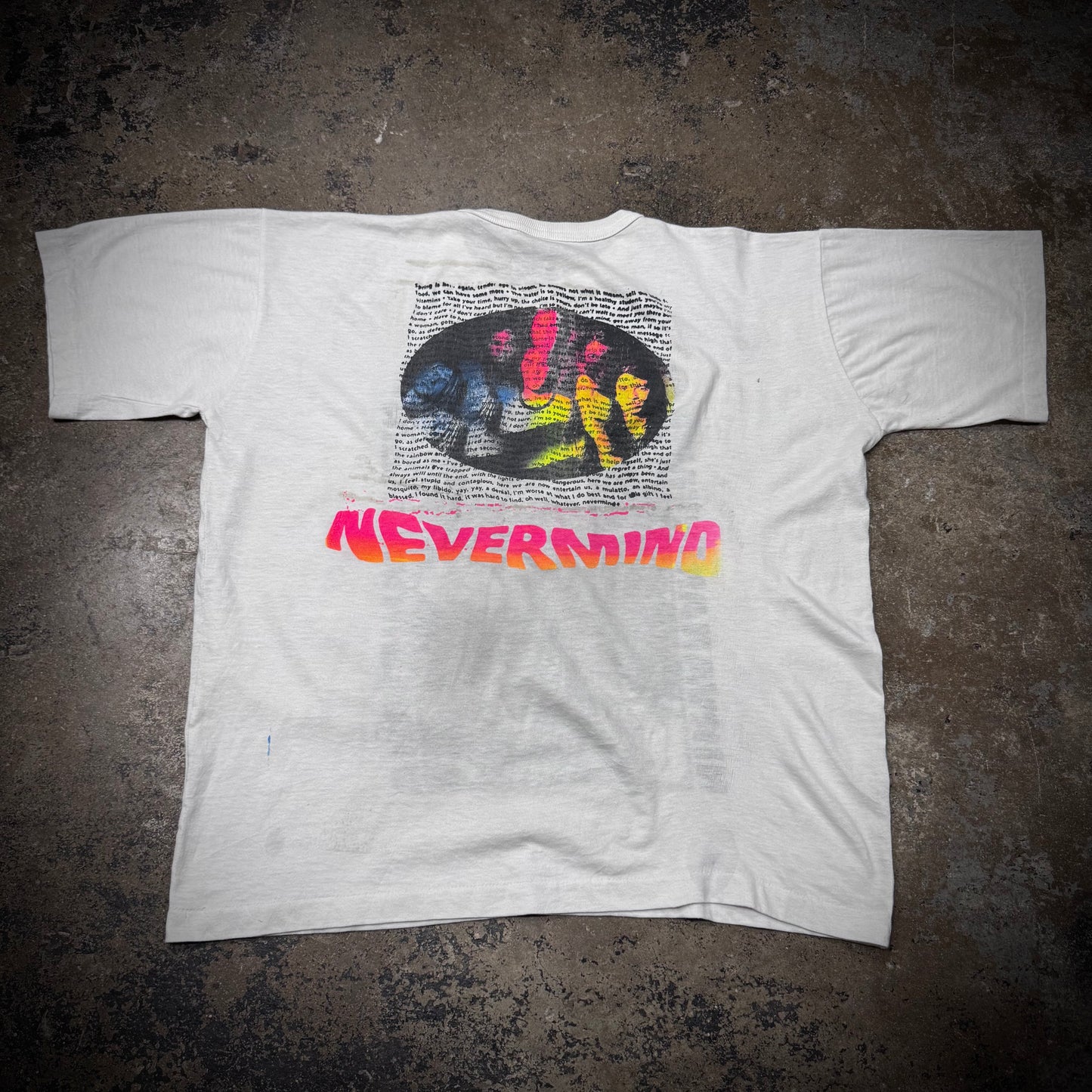 Vintage 90s Nirvana Nevermind Parking Lot Band Tee