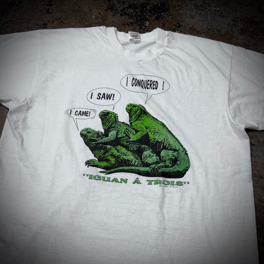 Vintage 90s Fashion Victim Iguana Trois T-Shirt