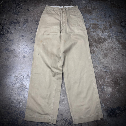 Vintage 50s/60s US Military Wide Leg Cotton Chino Pants
