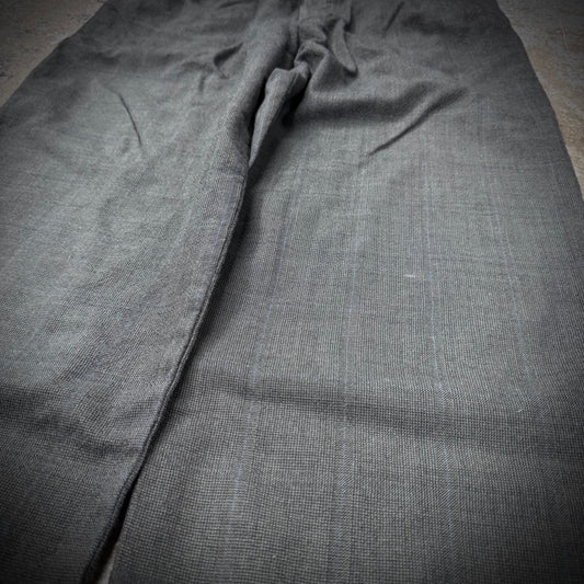 Vintage 60s Shadow Plaid Twill Trousers