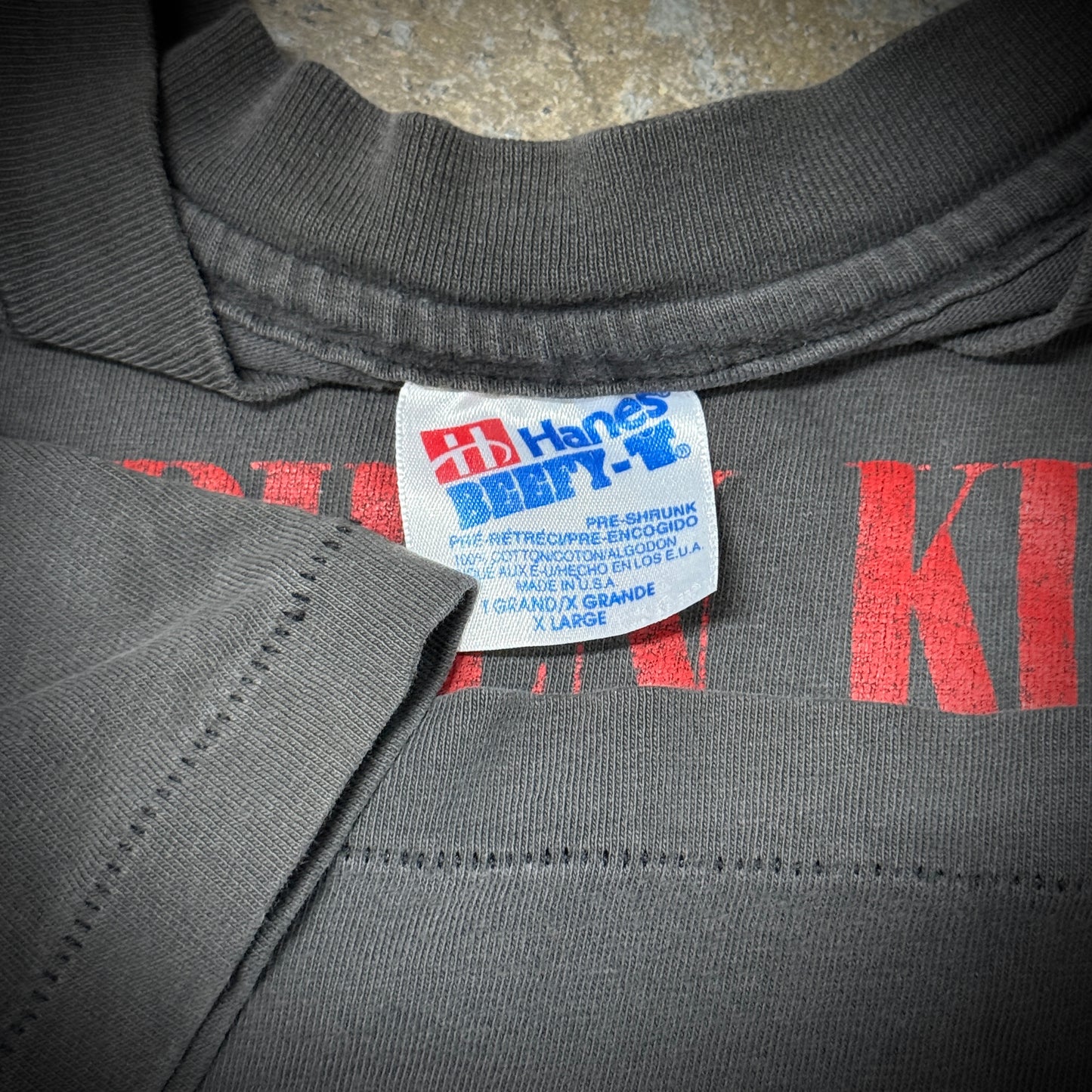 Vintage 90s Stephen King Pennywise Faded Black Tee