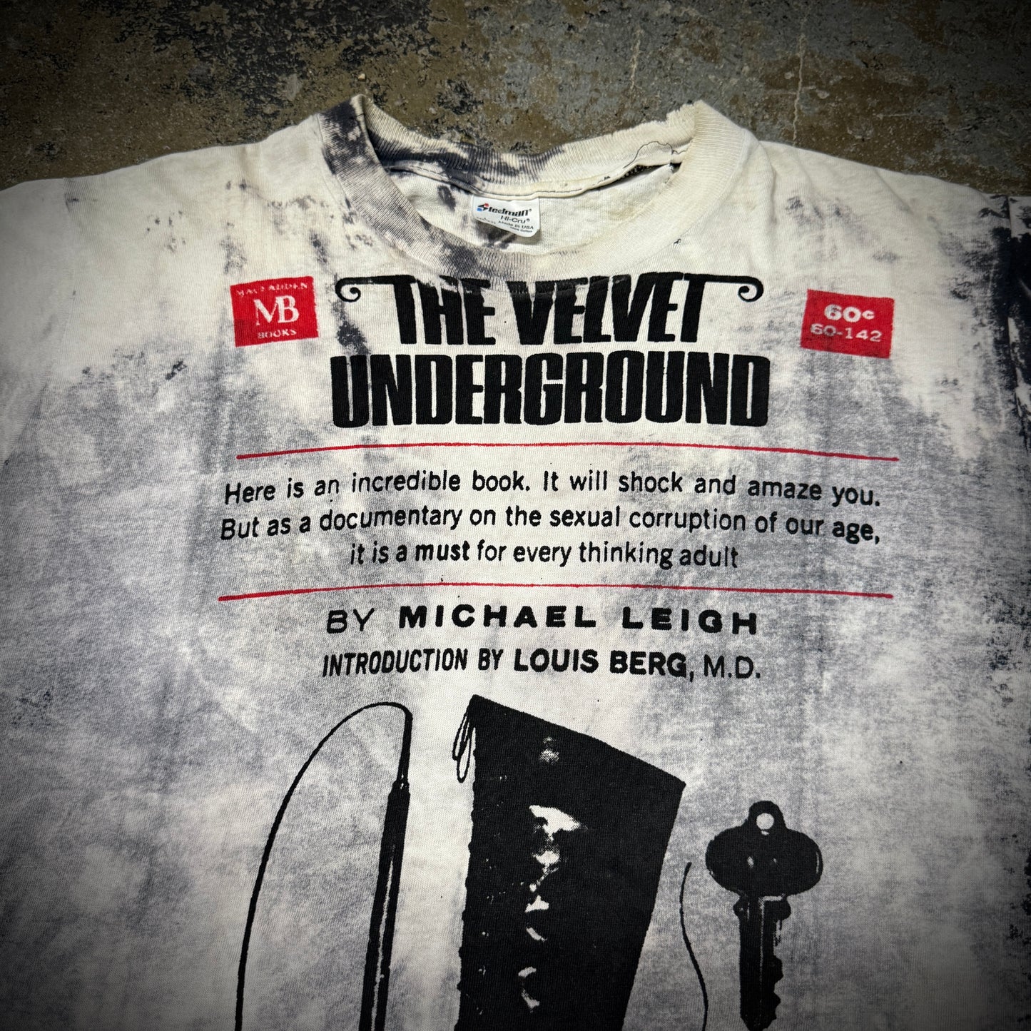 Vintage 90s Distressed Velvet Underground Mosquitohead Band Tee