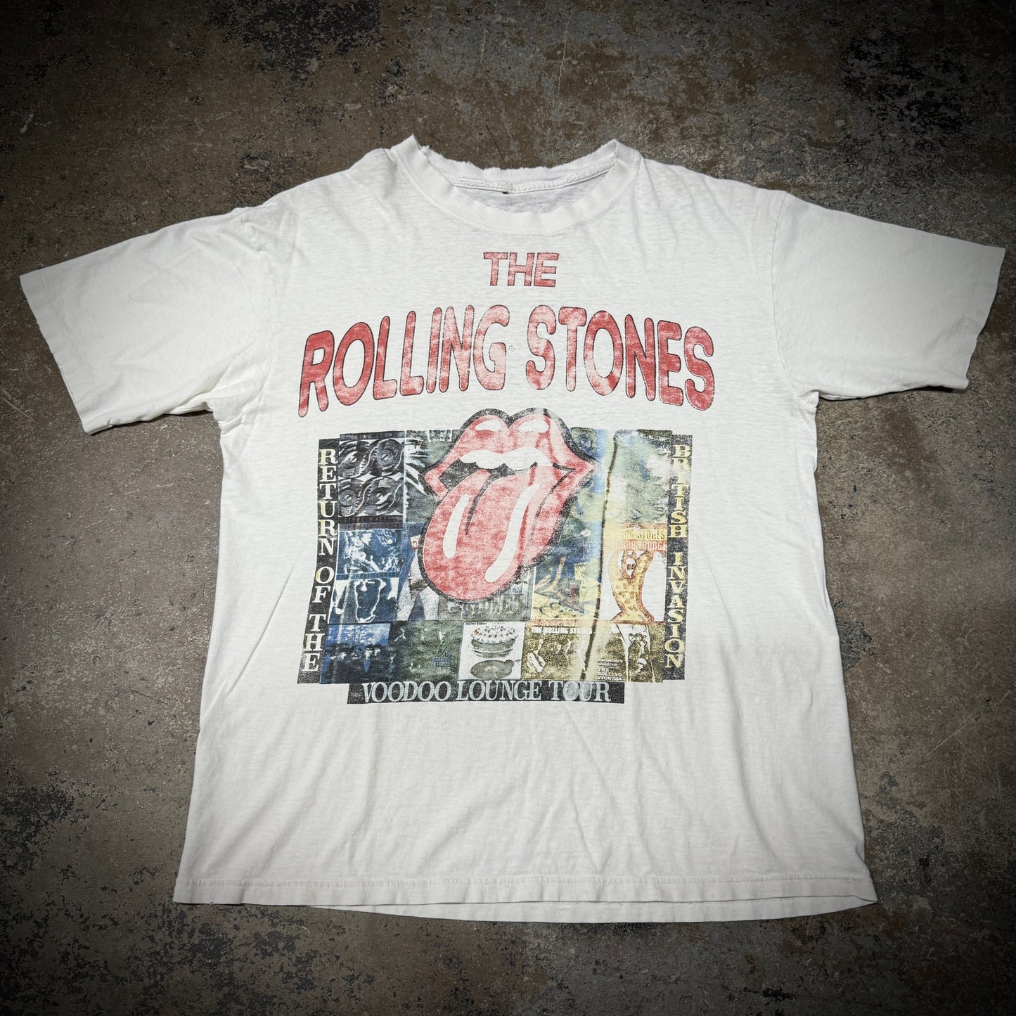 Vintage 90s The Rolling Stones Voodoo Lounge Band Tee