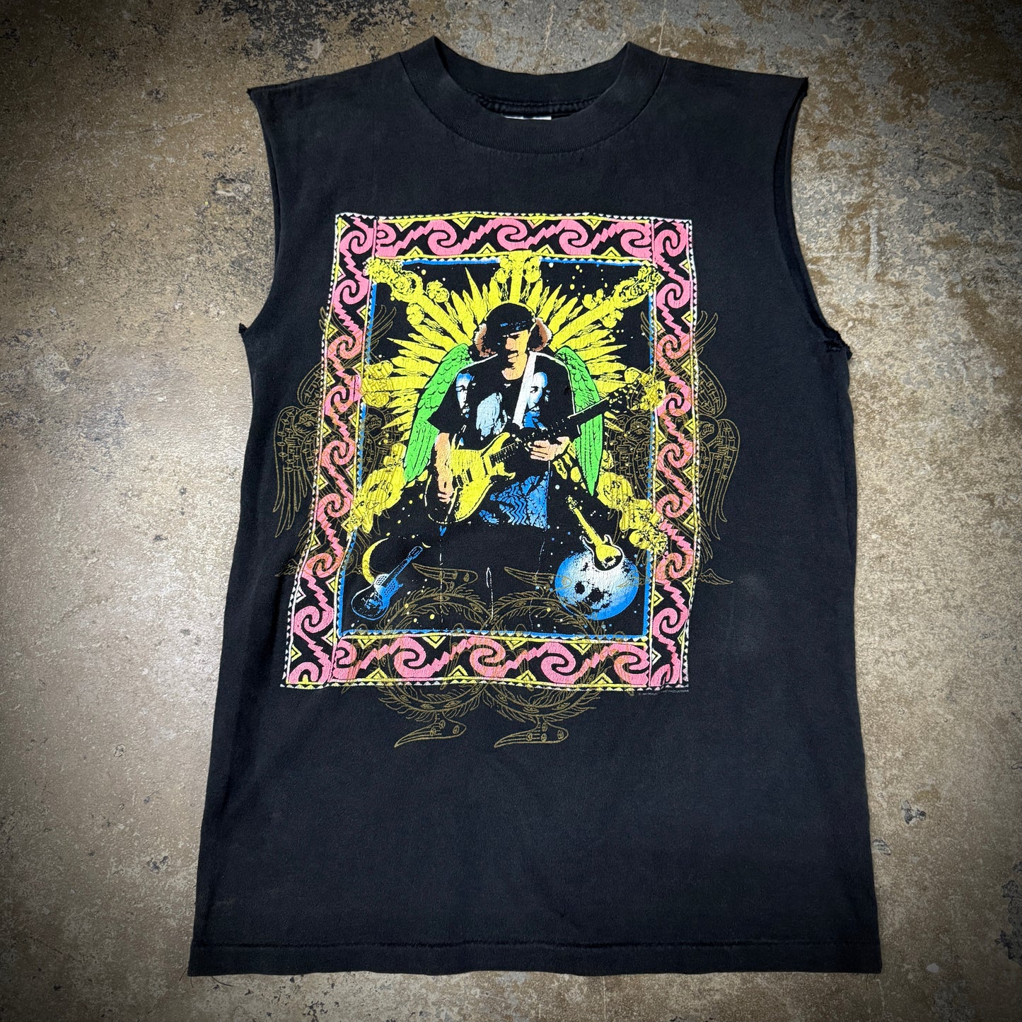 Vintage 90s Carlos Santana Sleeveless Band Tee