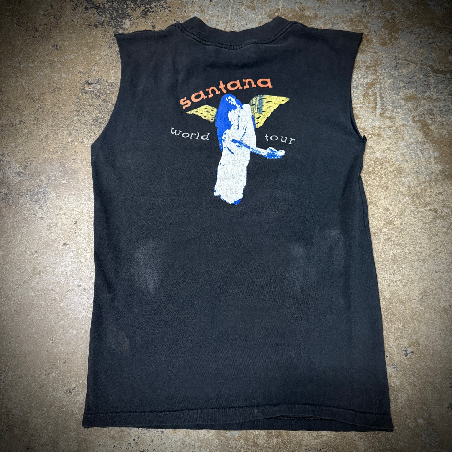 Vintage 90s Carlos Santana Sleeveless Band Tee