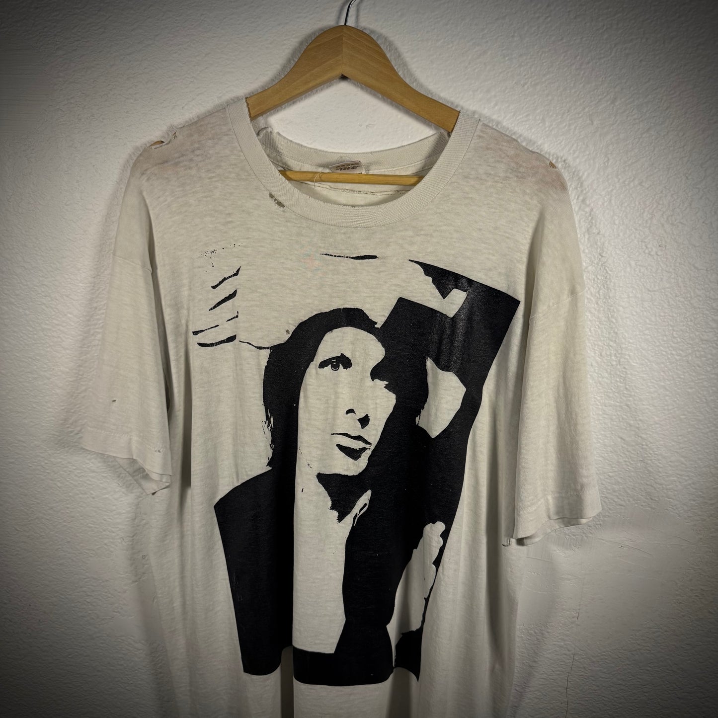 Vintage Adrian Belew Inner Revolution Thrashed Band Tee