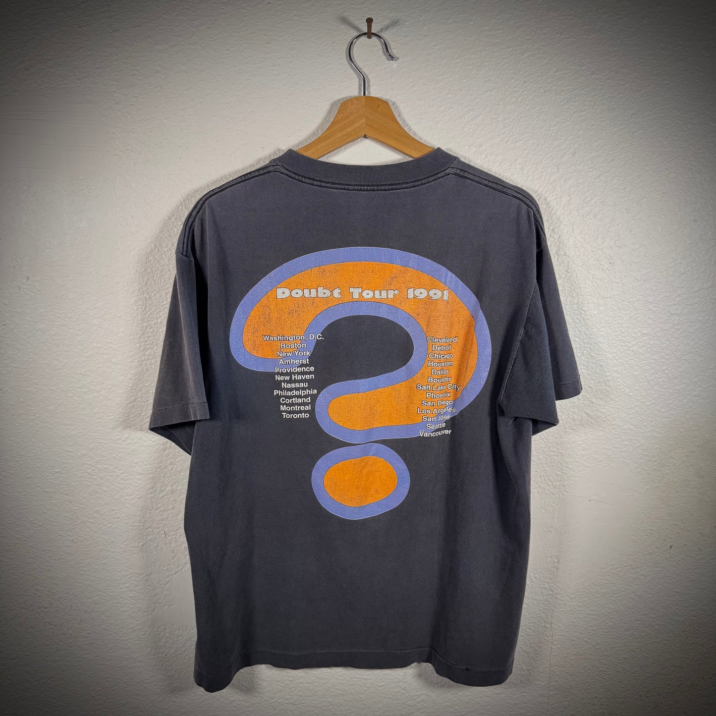 Vintage Jesus Jones Doubt Tour Faded Black Band Tee