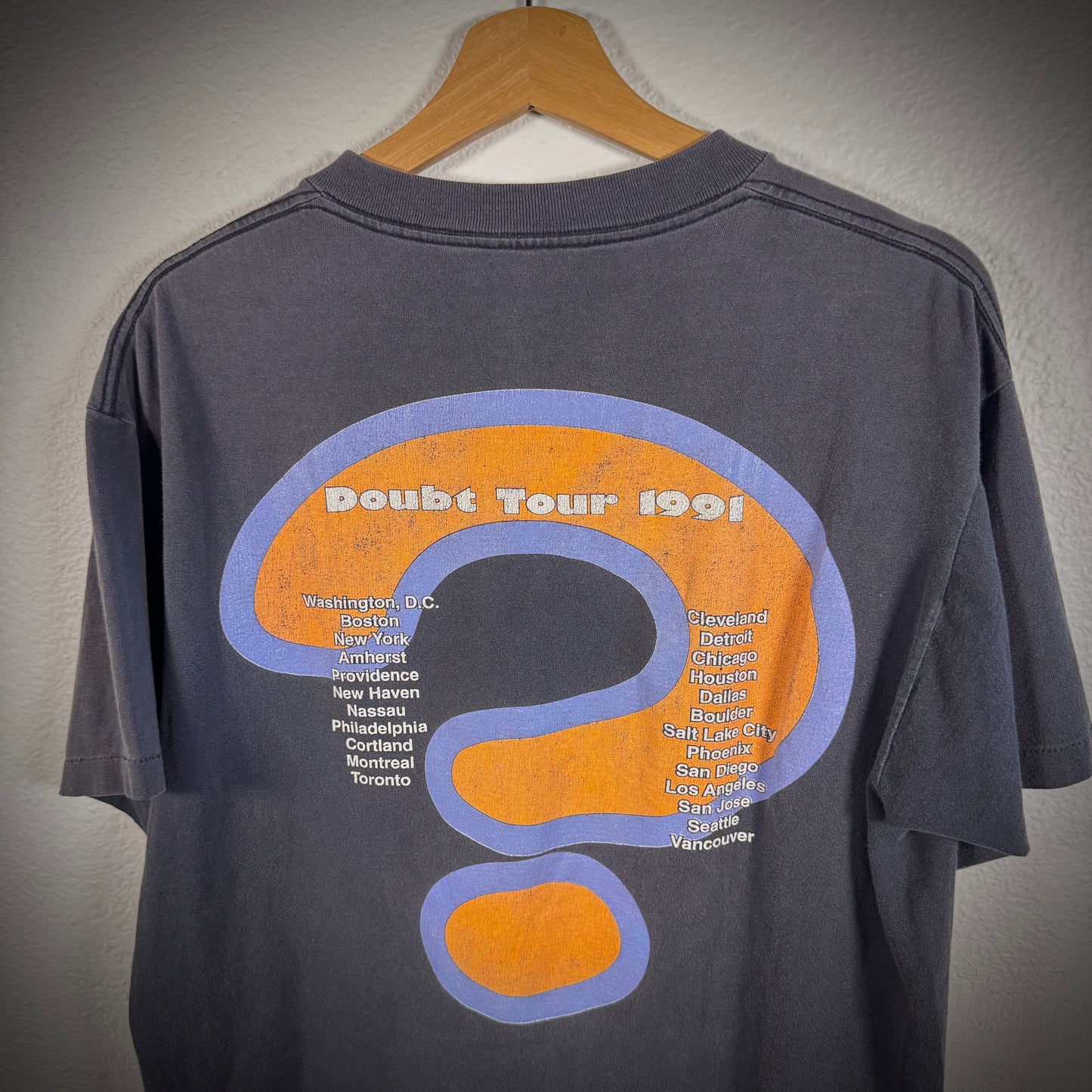 Vintage Jesus Jones Doubt Tour Faded Black Band Tee