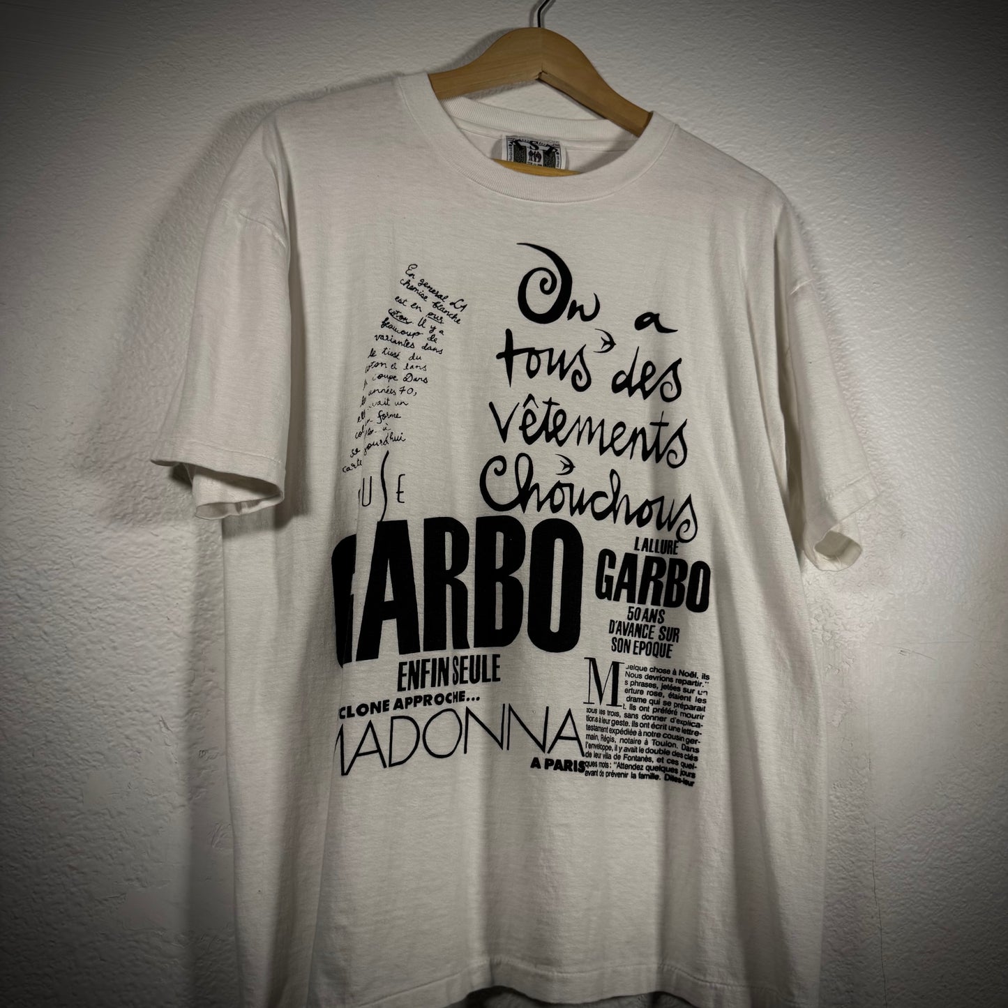 Vintage Madonna French Tour Band Tee
