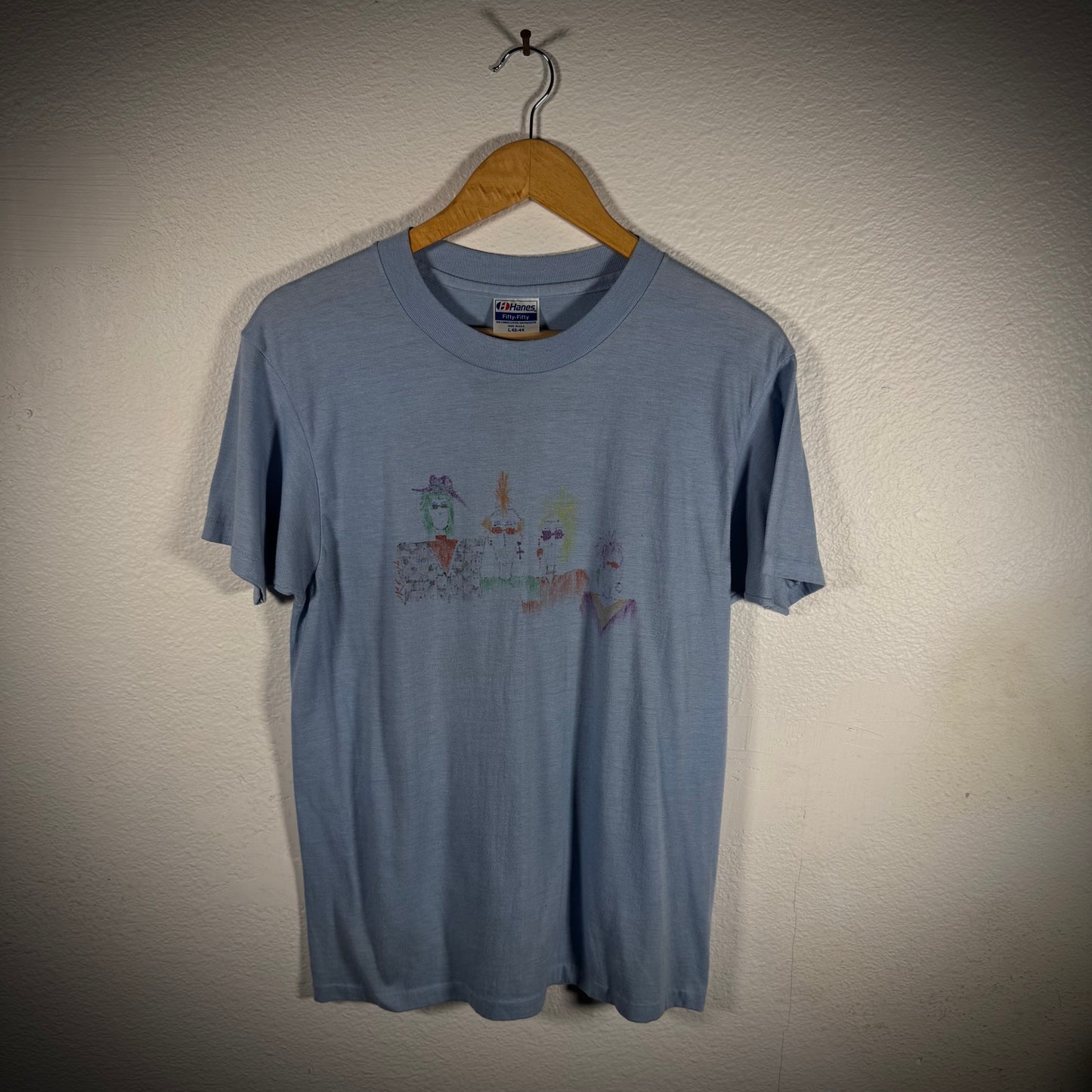 Vintage 80s Hand Drawn Punk Band Tee