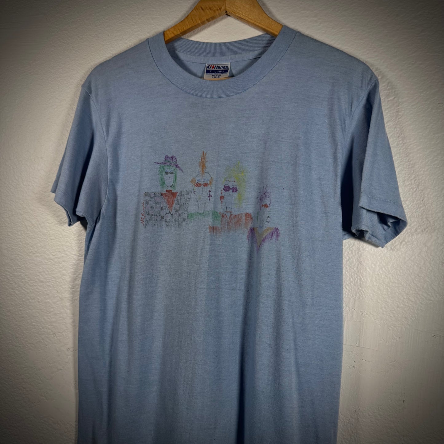 Vintage 80s Hand Drawn Punk Band Tee