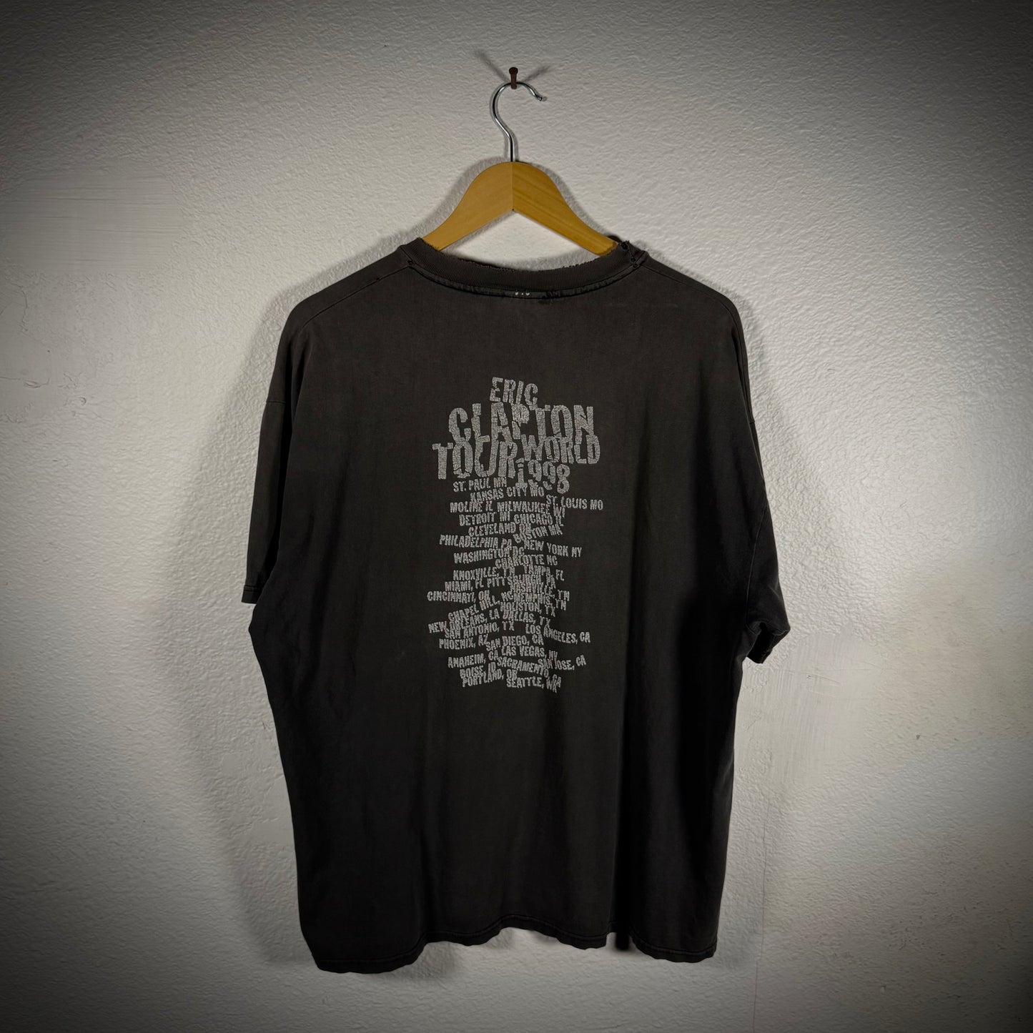 Vintage Eric Clapton Live Distressed Band Tee