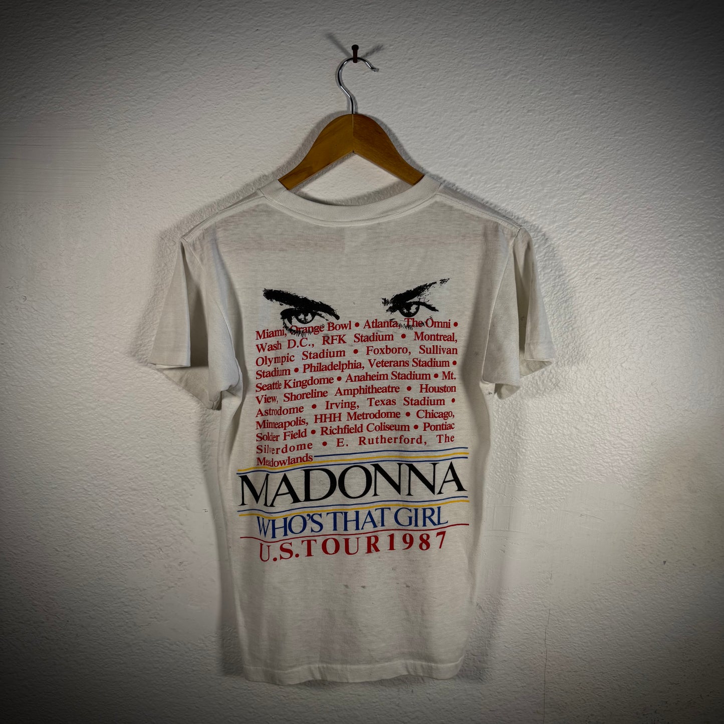 Vintage 80s Madonna Who'sThat Girl Band Tee