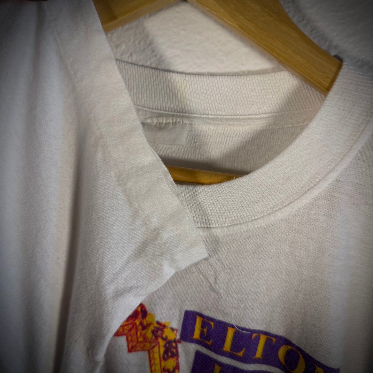 Vintage Elton John Eric Clapton Versace Designed Band Tee