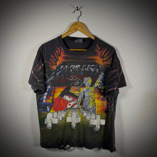 Vintage 90s Metallica Master of Puppets AOP Band Tee