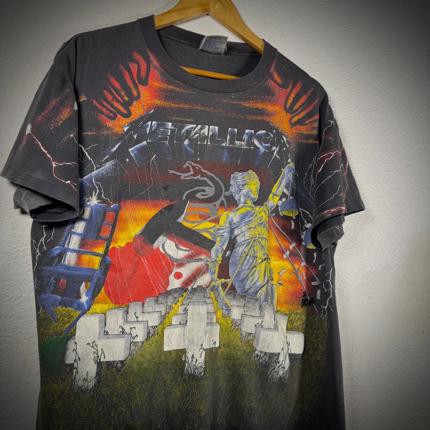 Vintage 90s Metallica Master of Puppets AOP Band Tee