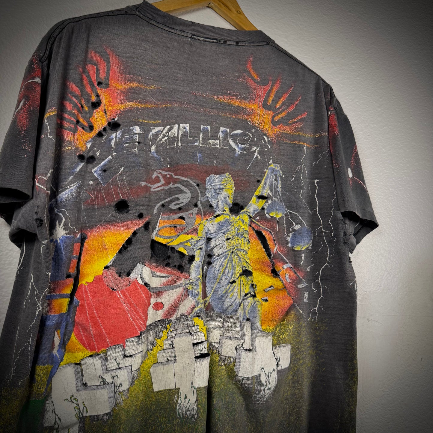 Vintage 90s Metallica Master of Puppets AOP Band Tee