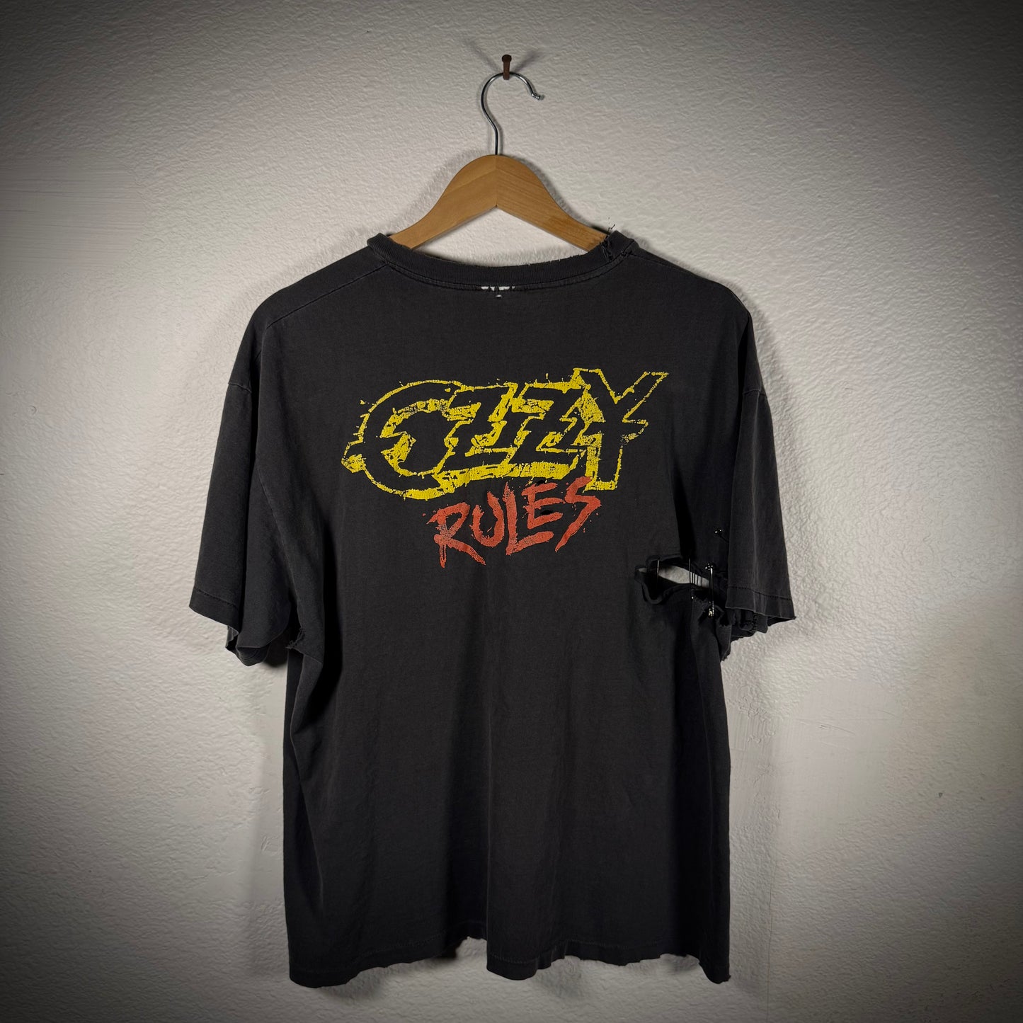 Vintage Ozzy Rules Ozzy Osbourne Distressed Band Tee