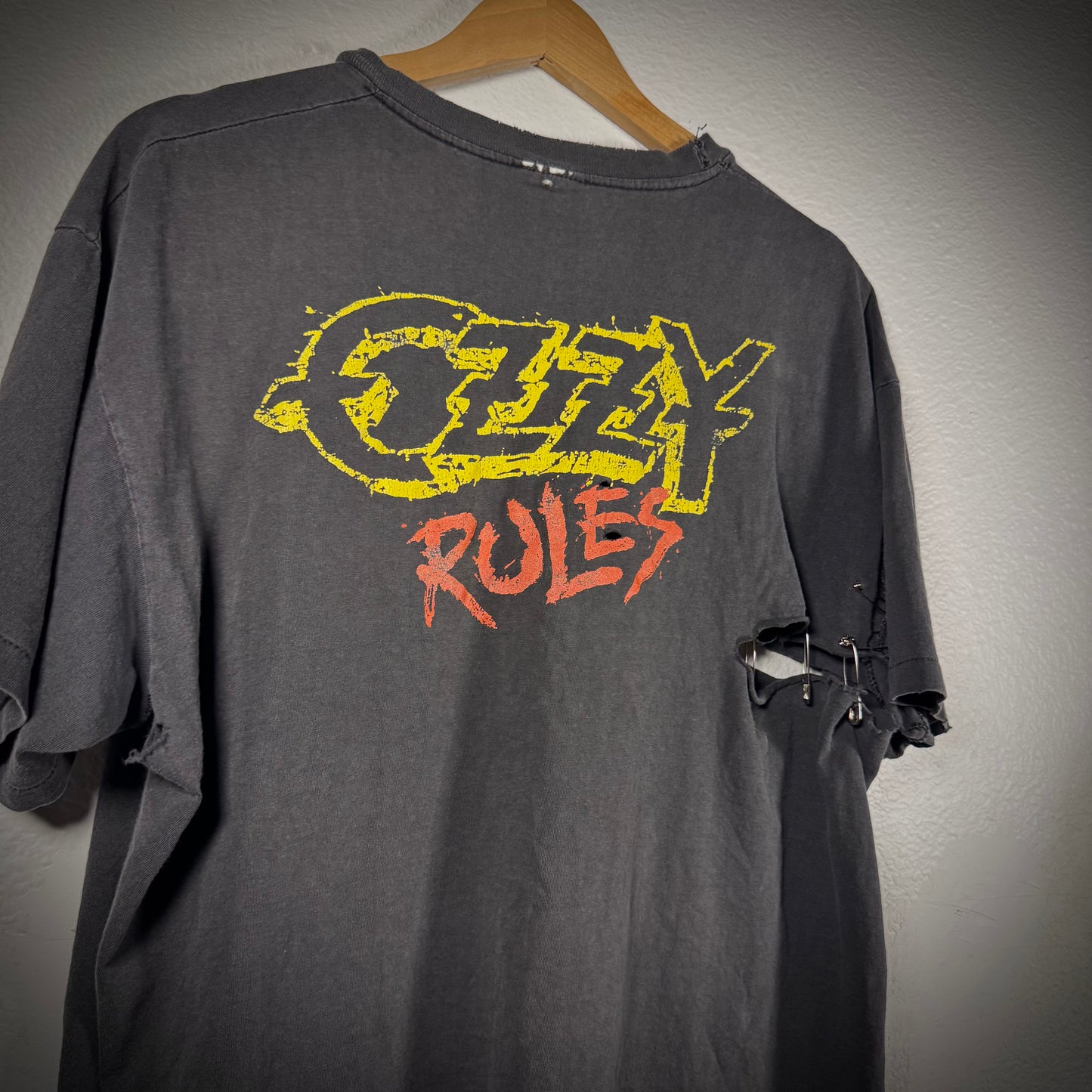 Vintage Ozzy Rules Ozzy Osbourne Distressed Band Tee
