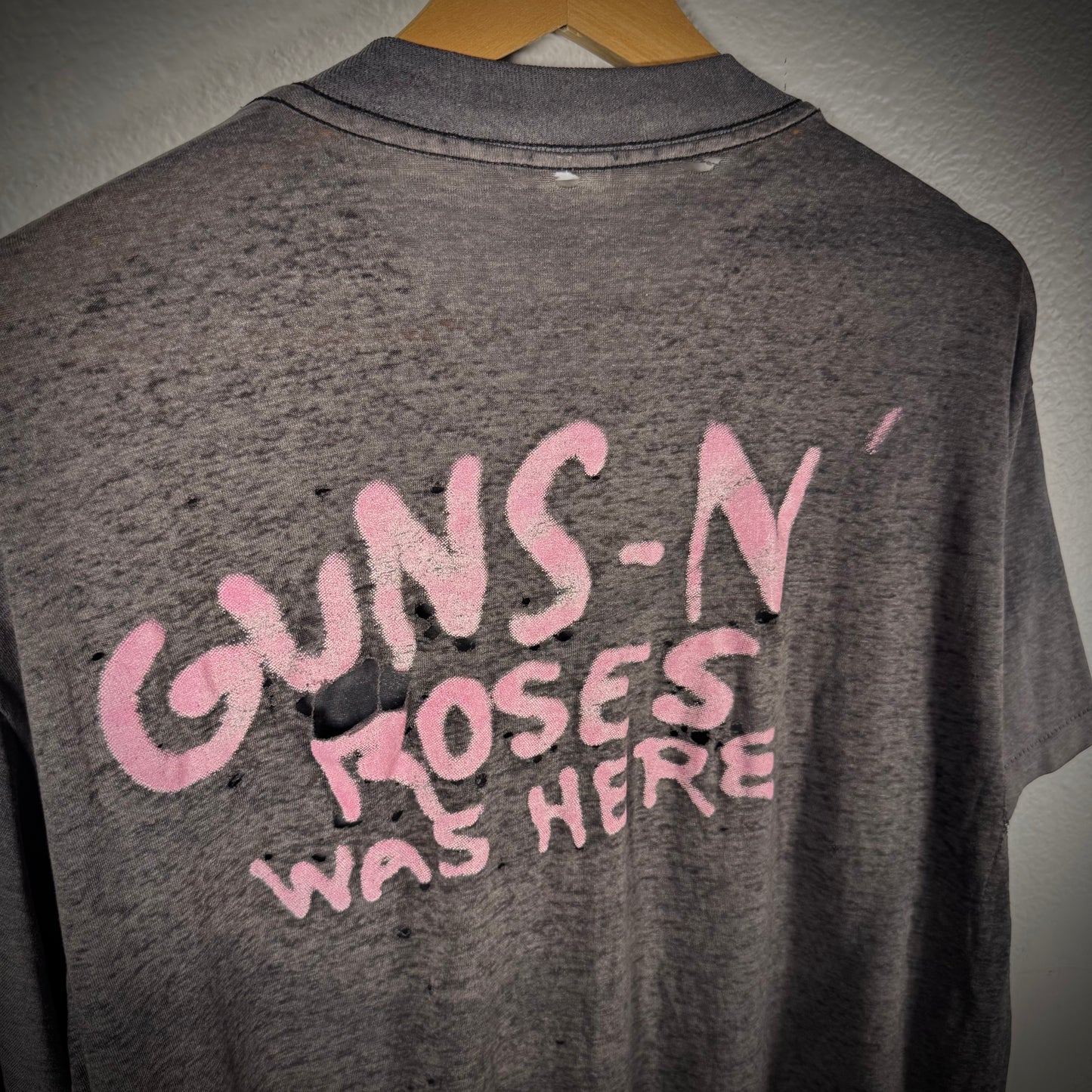 Vintage Guns N Roses Was Her Paper Thin Thrashed Band Tee
