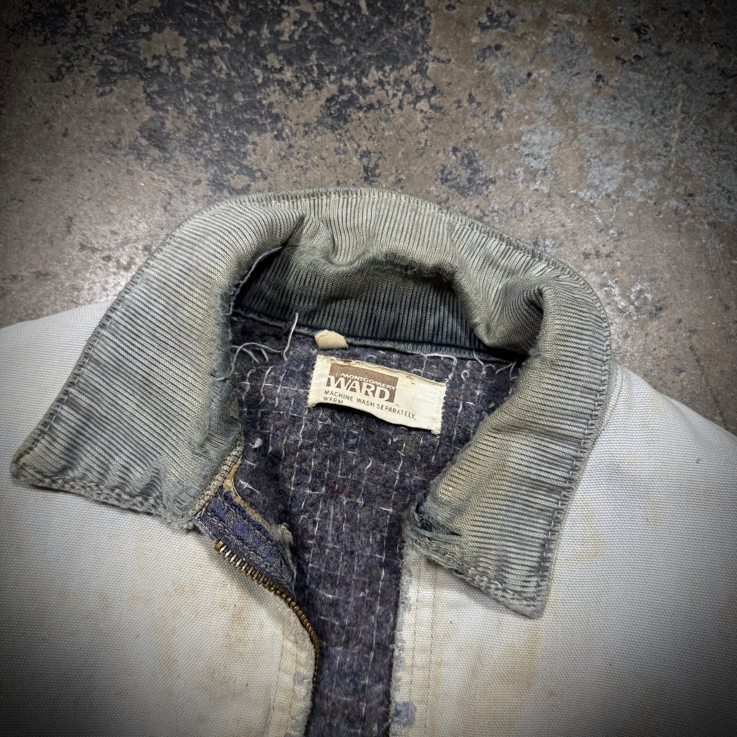 True Vintage Thrashed Montgomery Ward Denim Jacket