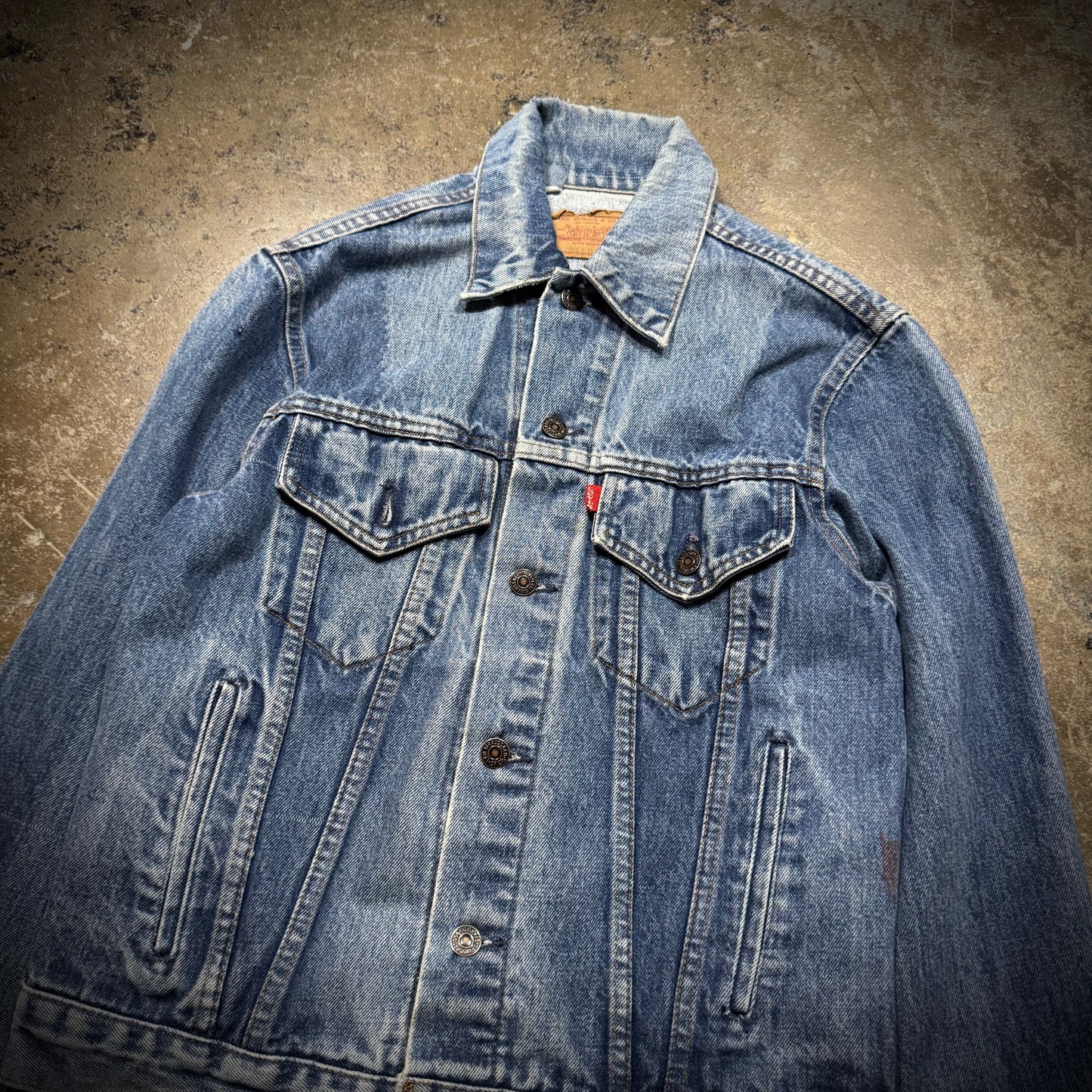 Vintage 80s Grateful Dead Hand Painted Denim Jacket