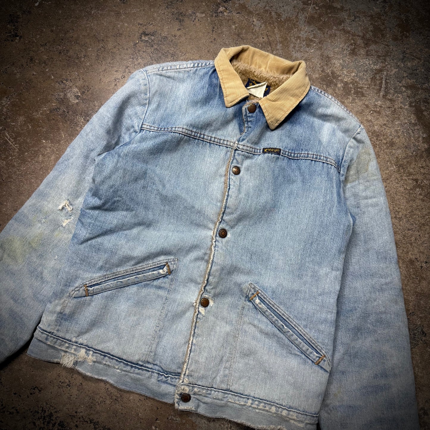 Vintage 70s Wrangler Denim Workwear Jacket