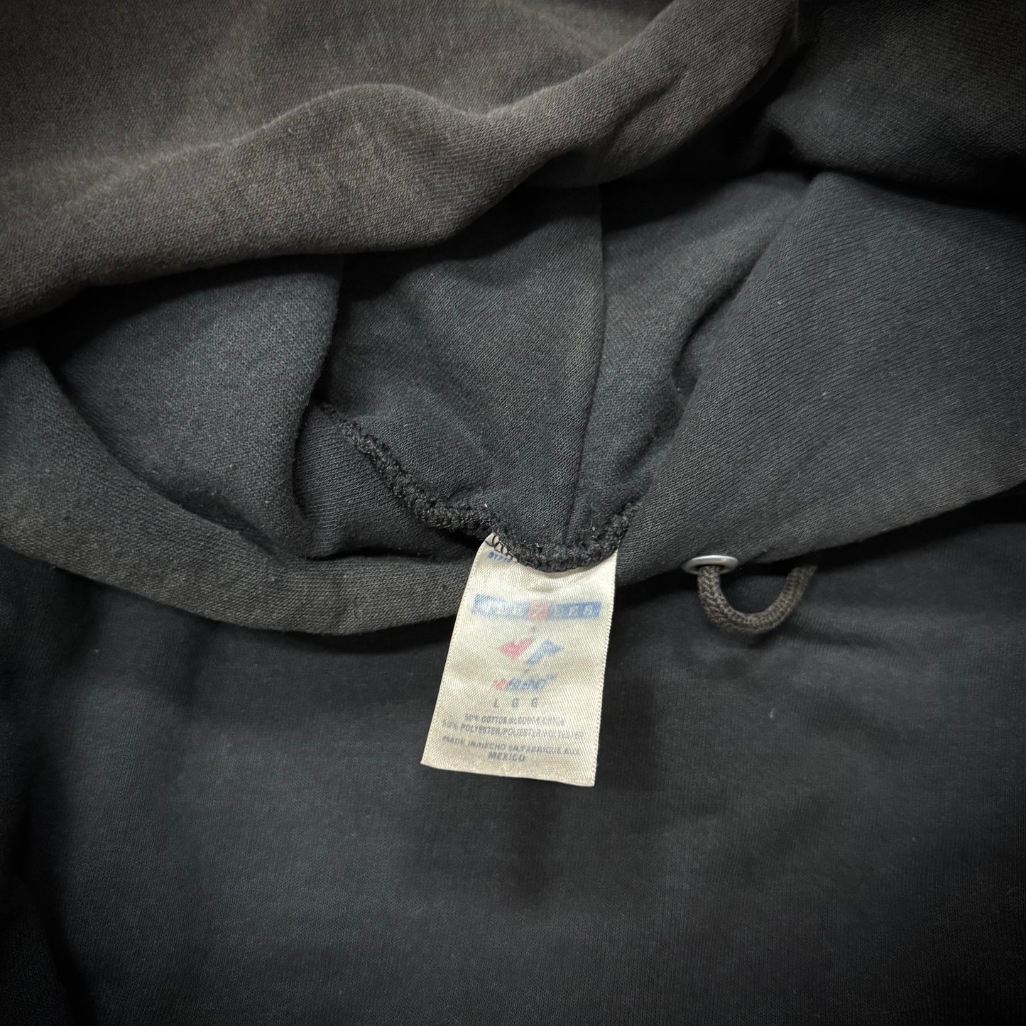 Vintage Modern Drunkard Magazine Distressed Faded Black Hoodie