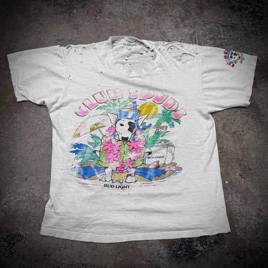 Vintage 80s Thrashed Spuds McKenzie T-Shirt