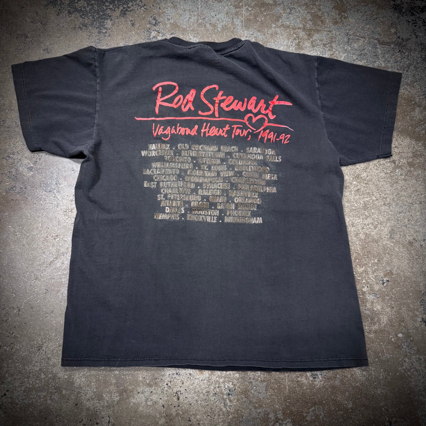 Vintage 1991 Rod Stewart Tour Band T-Shirt