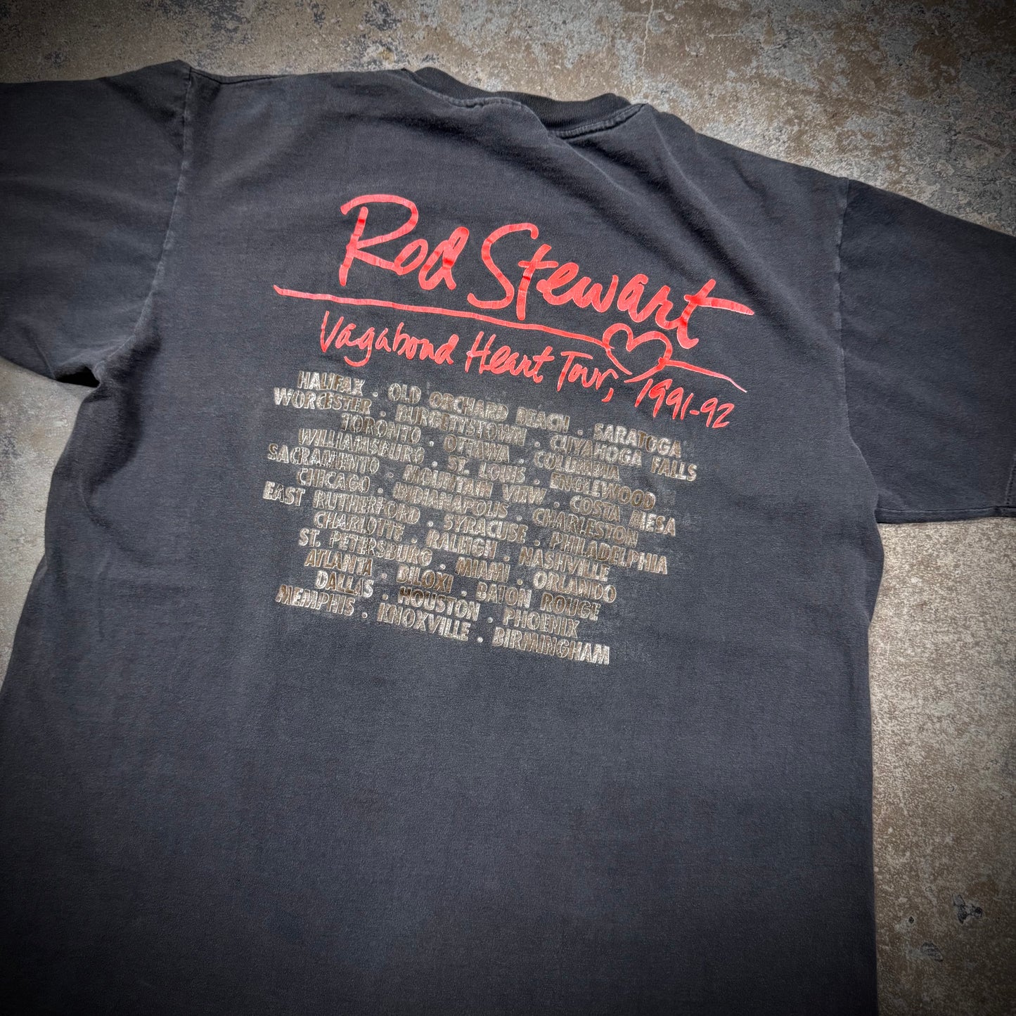 Vintage 1991 Rod Stewart Tour Band T-Shirt