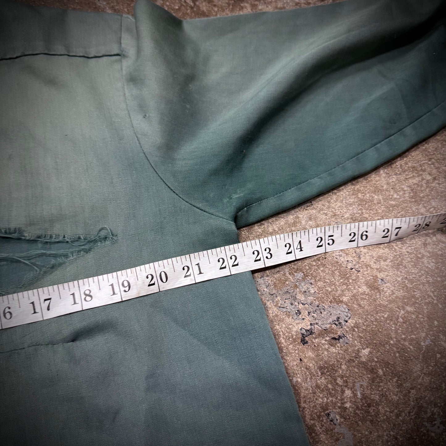 Vintage 60s Thrashed Pistachio L/S Work Shirt