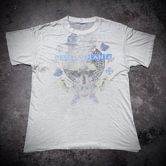 Vintage Faded 80s Robert Plant Tour Paper Thin Band Tee