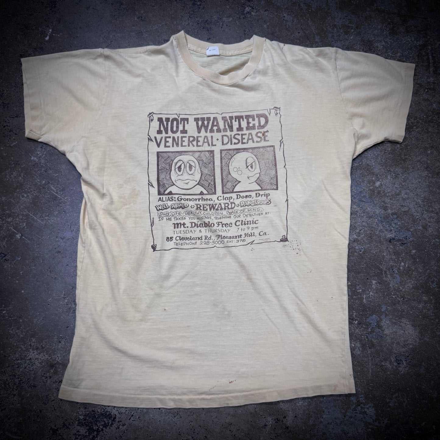 Vintage 70s Distressed Venereal Disease T-Shirt