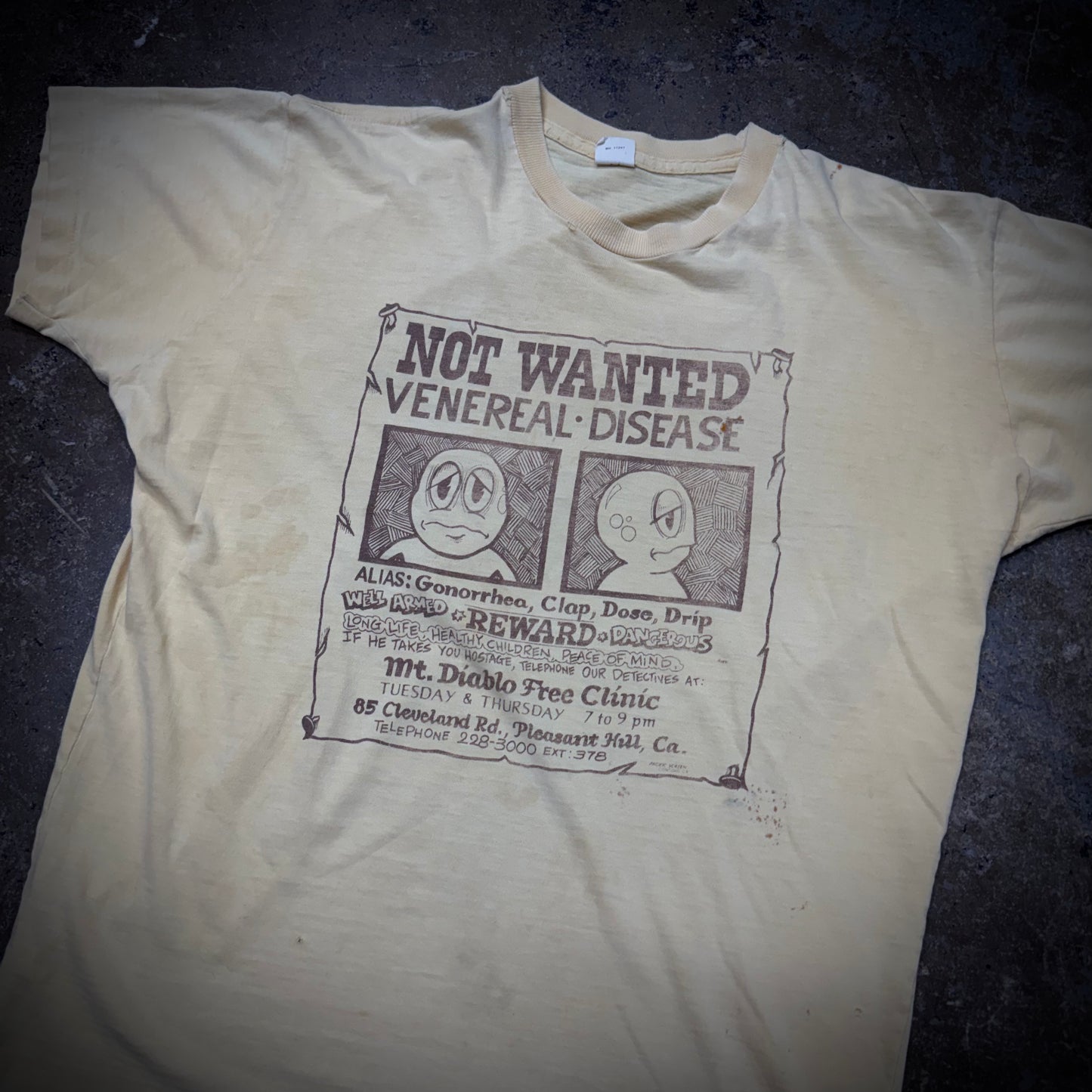 Vintage 70s Distressed Venereal Disease T-Shirt