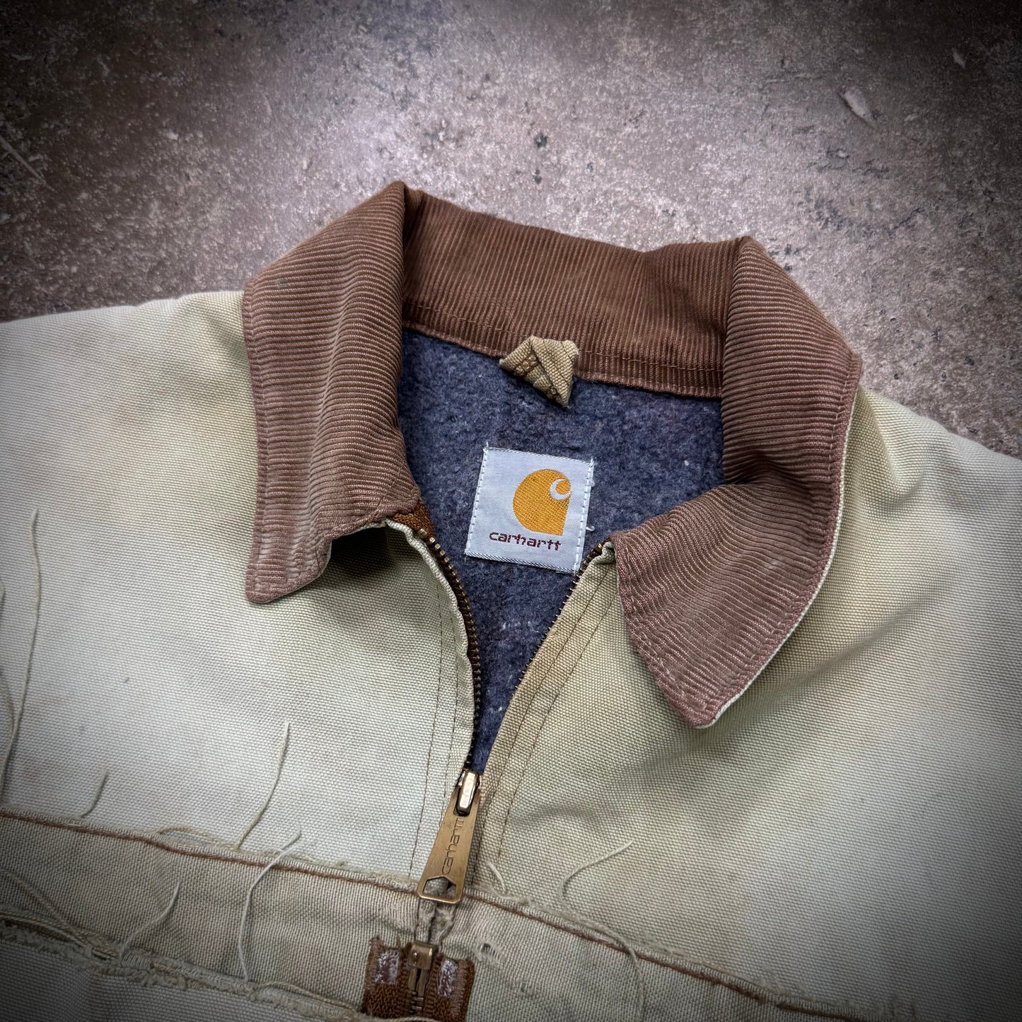 Vintage 90s Pistachio Carhartt Detroit J97 Distressed Jacket
