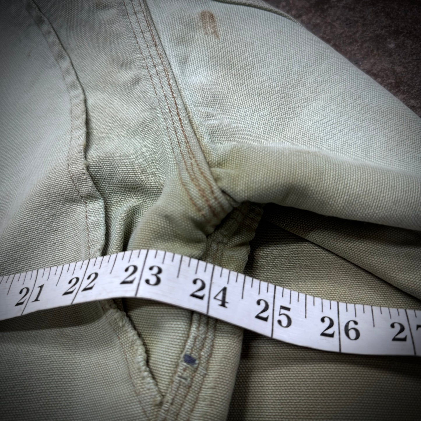 Vintage 90s Pistachio Carhartt Detroit J97 Distressed Jacket