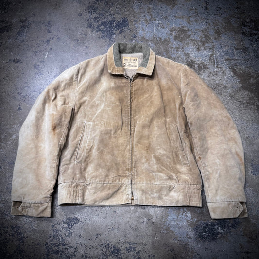 Vintage 50s Faded Tan Workwear Jacket