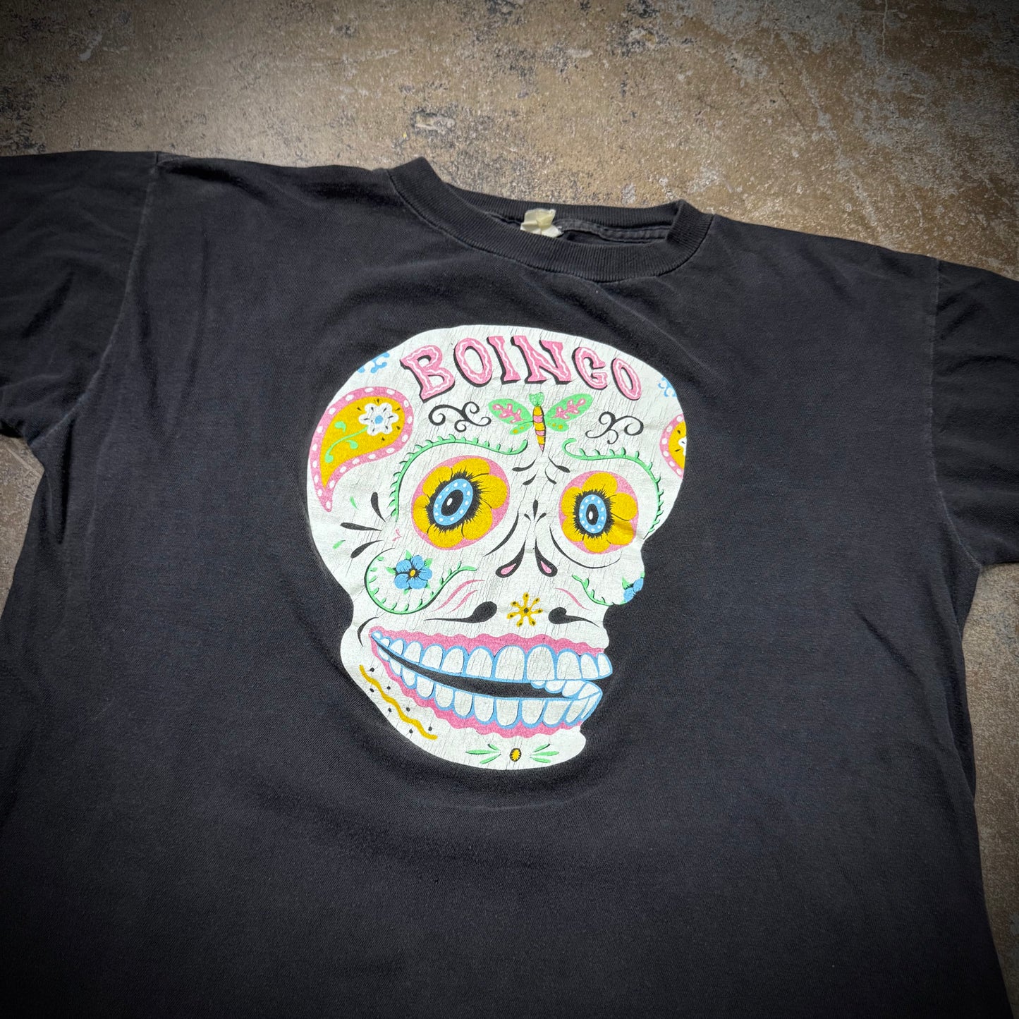 Vintage 80s Oingo Boingo Dia De Los Muertos Band Tee
