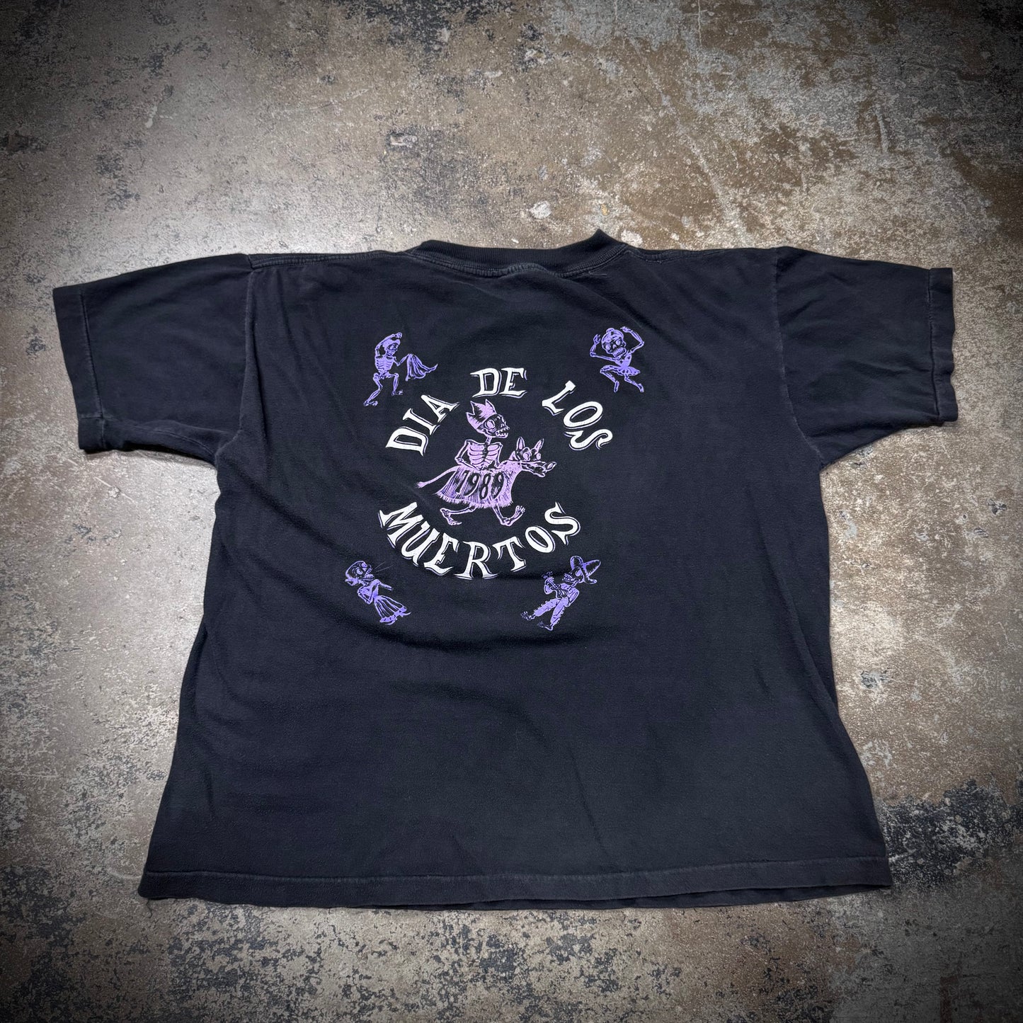 Vintage 80s Oingo Boingo Dia De Los Muertos Band Tee